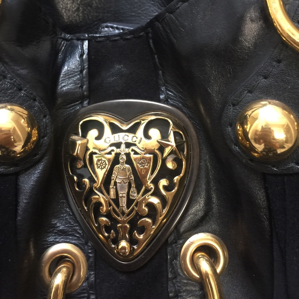 Gucci leather suede large Babouska Tote bag - Picture 5 of 6